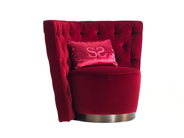 VOILE - Tufted swivel fabric armchair by Siwa Soft Style - view 3